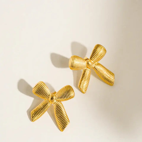 Lillian Non-Tarnish Bow Stud Earring