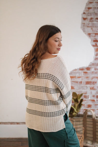 Brenna Knit Striped Sweater