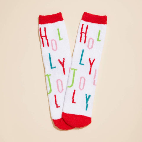 Holly Jolly Fuzzy Socks