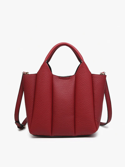 Maddox Paneled Satchel | 2 in 1 Bag