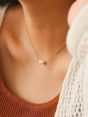 Kinney Non-Tarnish Pearl Necklace