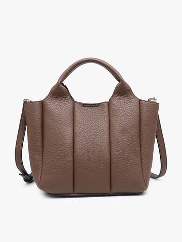 Maddox Paneled Satchel | 2 in 1 Bag