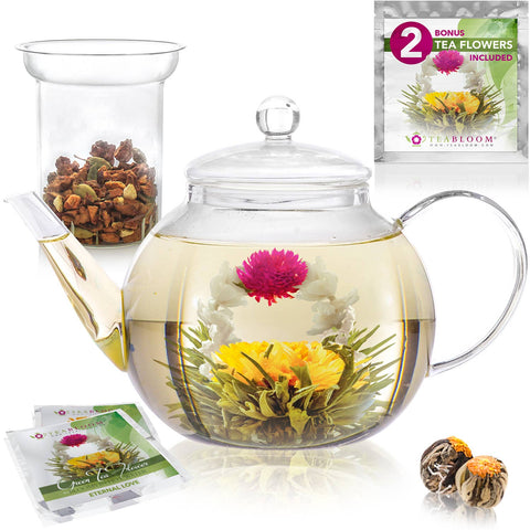 Glass Stovetop + Microwave Safe Teapot