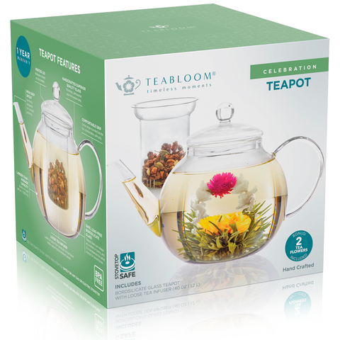 Glass Stovetop + Microwave Safe Teapot