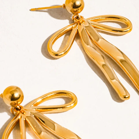 Oliver Non-Tarnish Bow Dangle Earring