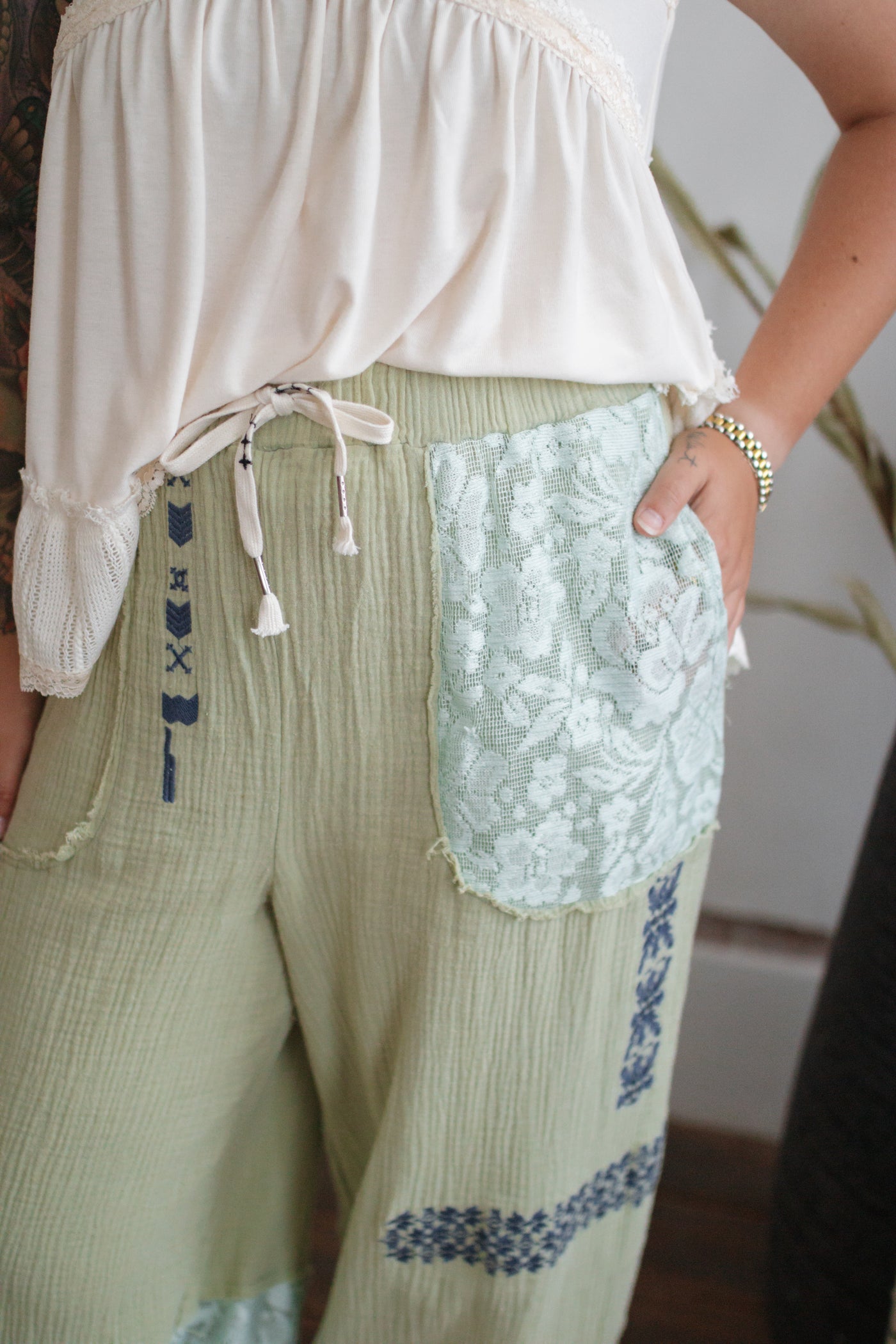 Adeline Embroidered Joggers