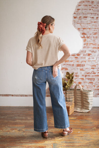 Vervet Medium Wash Wide Leg Jeans