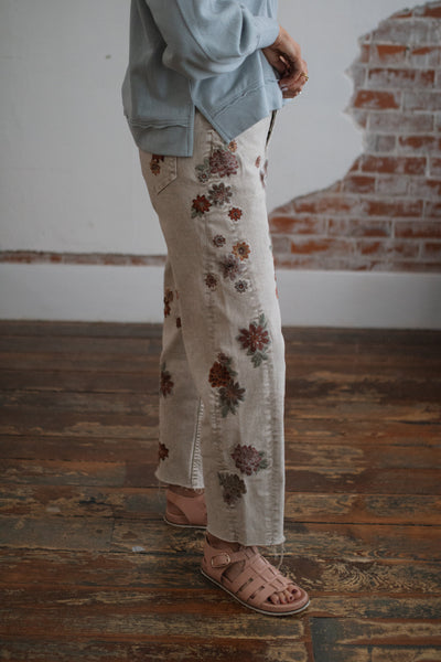 Billie Floral Washed Denim