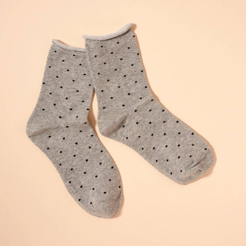 Polka Dot Crew Socks