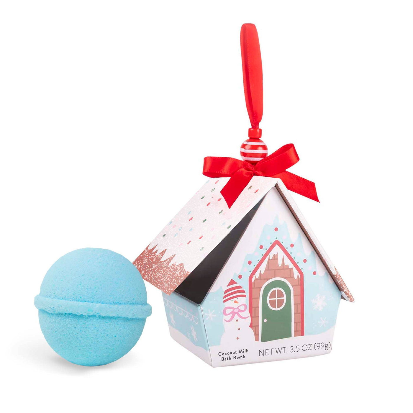 Coconut Milk Bath Bomb Christmas Ornament House