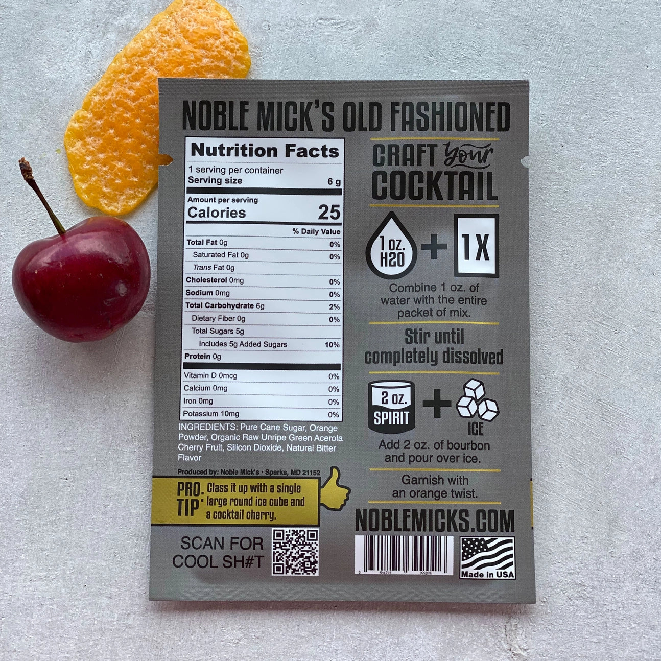 Noble Mick's Single Serve Cocktail Mix