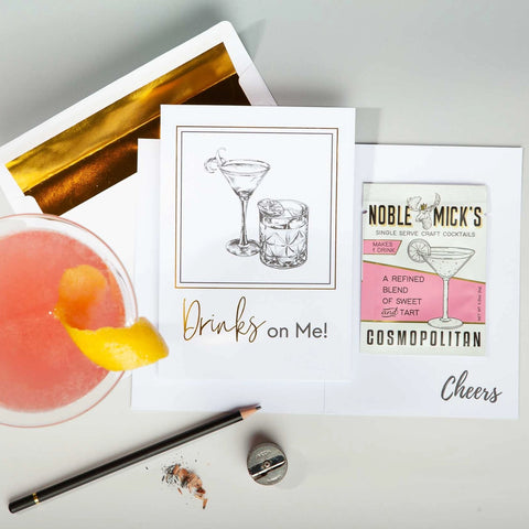 Noble Micks Card + Cocktail | Drinks on Me