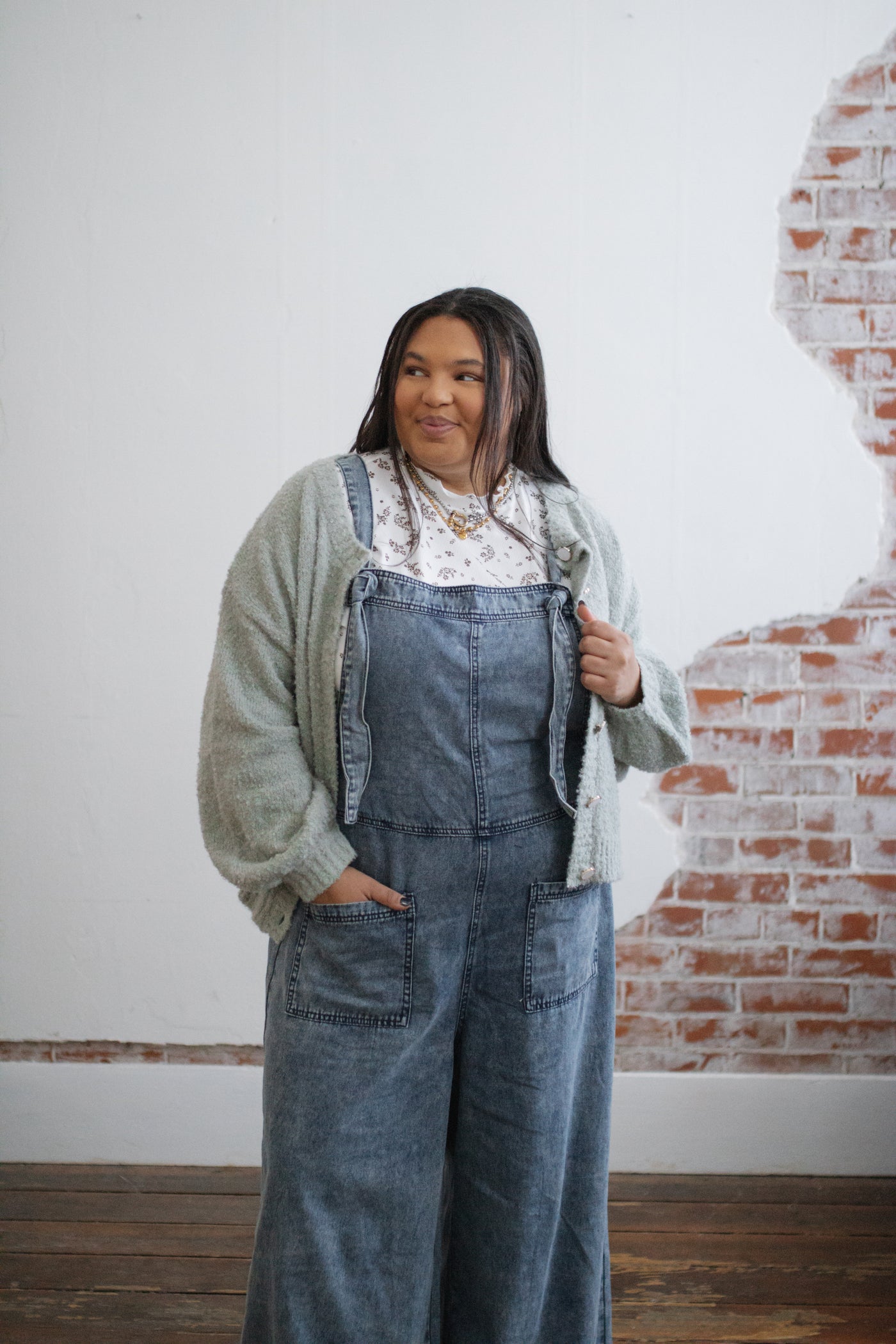 Romie Denim Tie Overalls