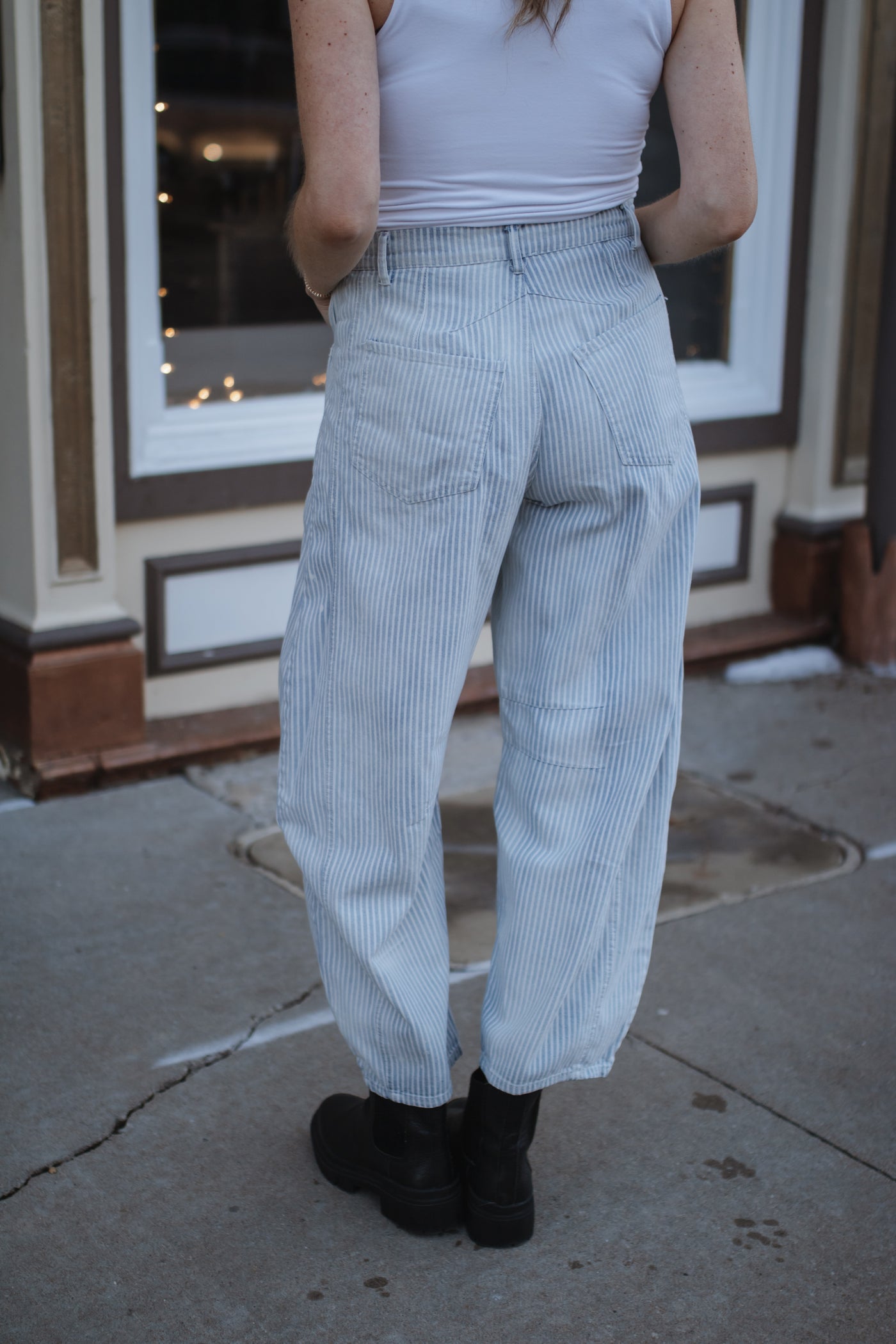 Sydney Striped Barrel Jeans