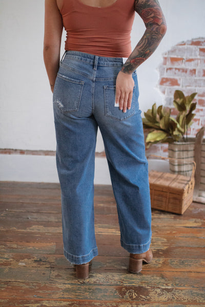 Vervet Medium Wash Wide Leg Jeans