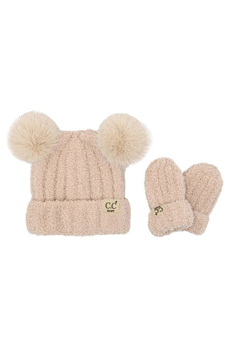 C.C. Baby Beanie + Mittens Set