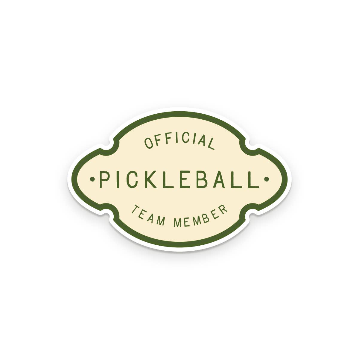 Official Pickleball Team Member Sticker