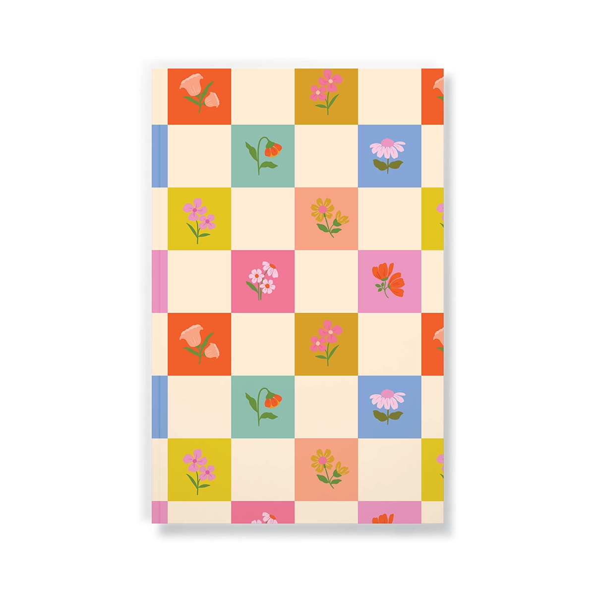 Petals + Checkers Lined Journal