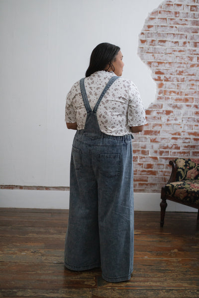 Romie Denim Tie Overalls