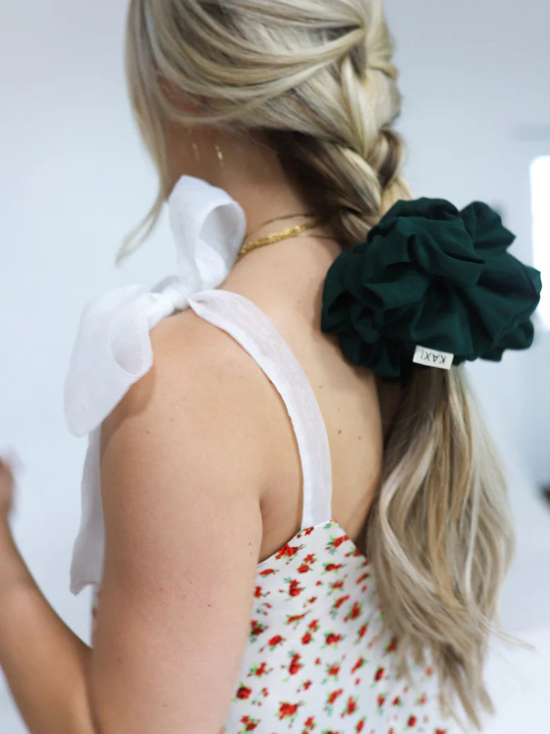 KAXI Jumbo Scrunchie | Emerald Green