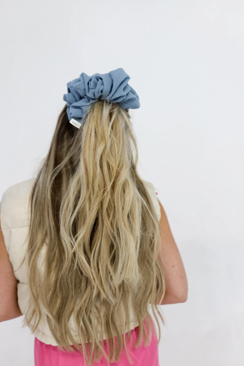 KAXI Jumbo Scrunchie | Dusty Blue