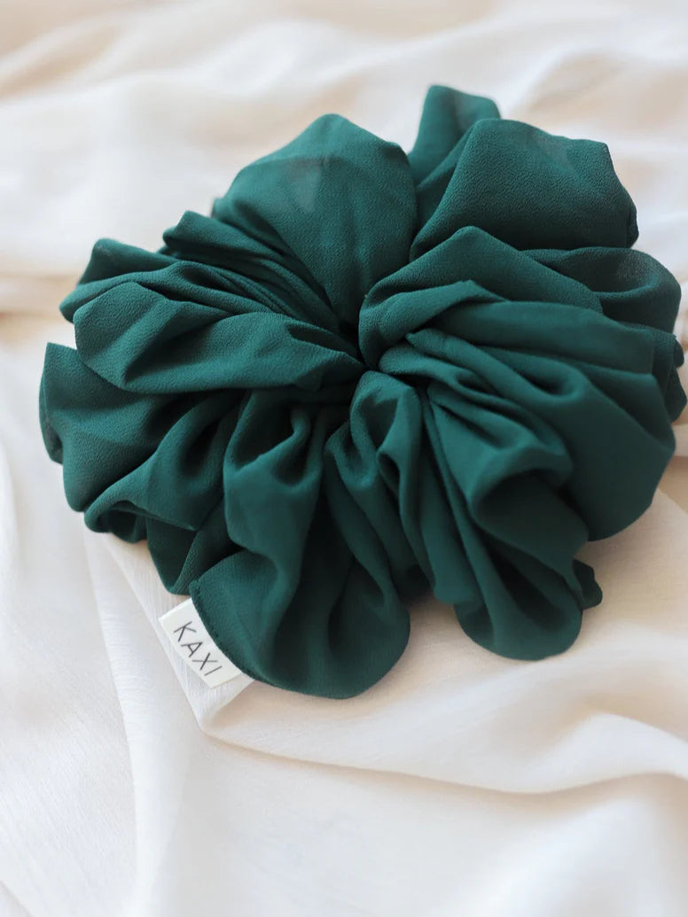 KAXI Jumbo Scrunchie | Emerald Green