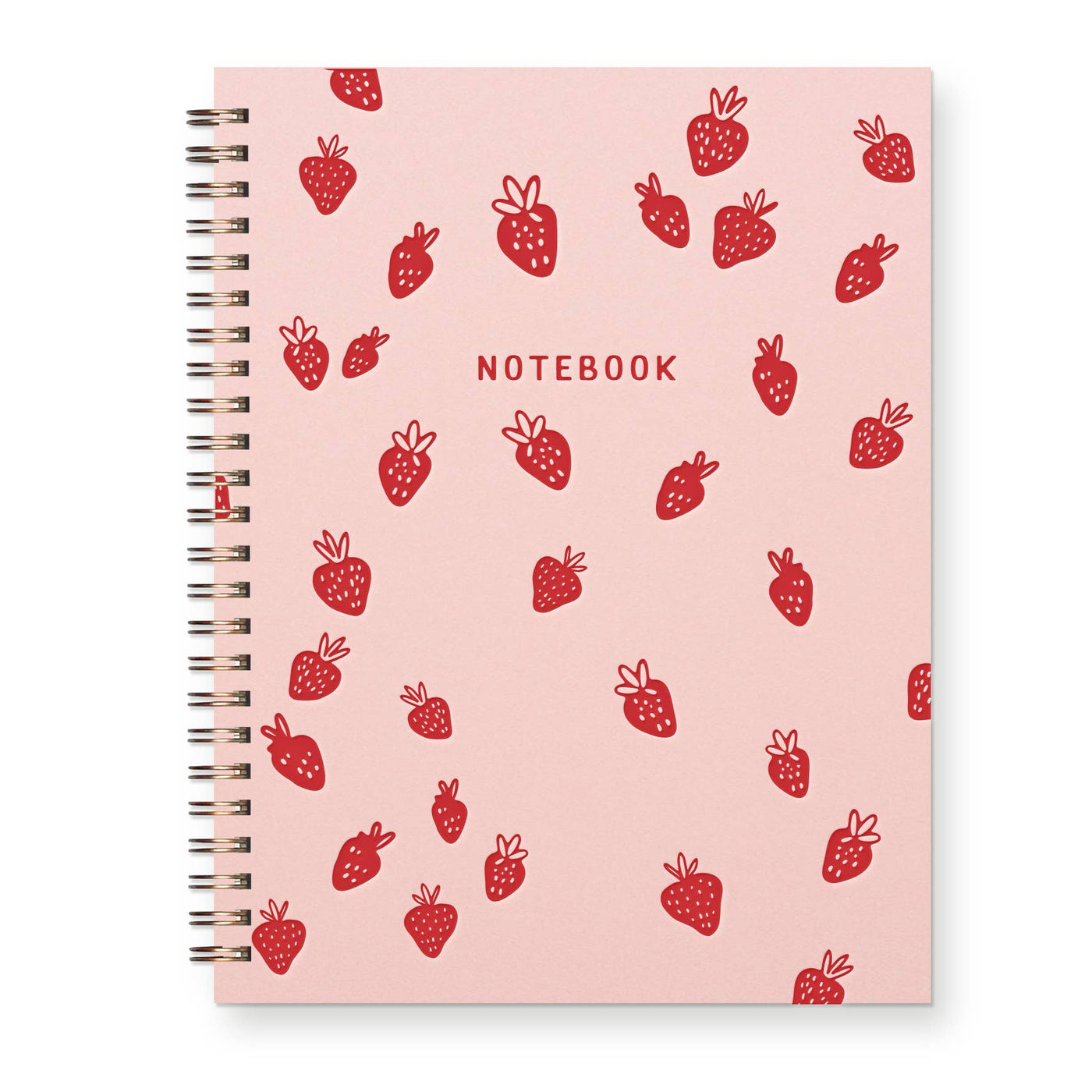 Strawberry Pattern Lined Journal