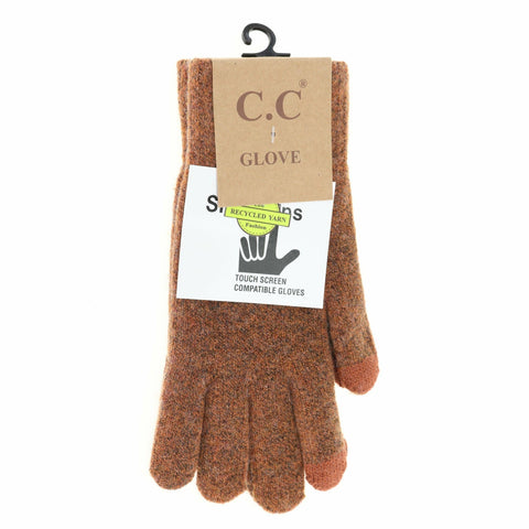 C.C Beanie Soft Recycled Yarn Smart Tip Gloves