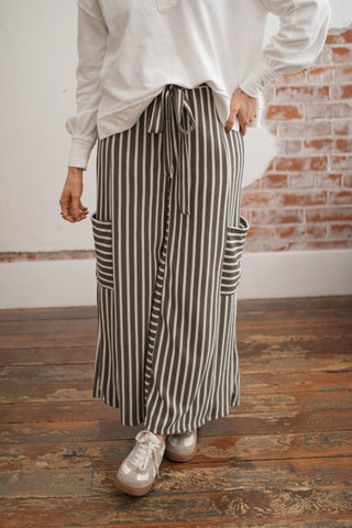 Sammie Striped Wide Leg Knit Pants