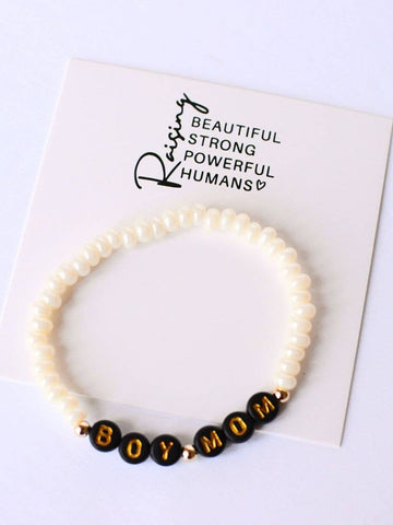 Boy Mom Stretch Bracelet