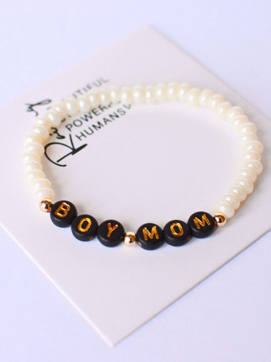 Boy Mom Stretch Bracelet