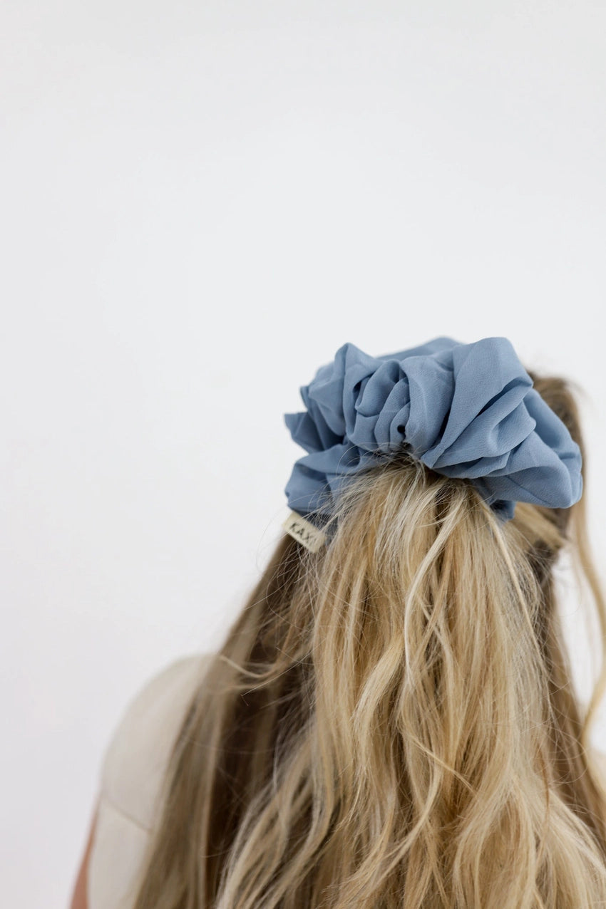 KAXI Jumbo Scrunchie | Dusty Blue