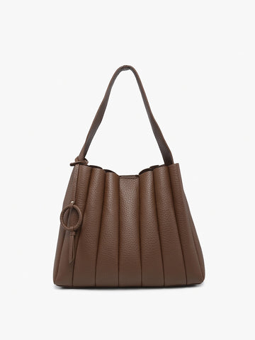 Josie Pleated Satchel | 2 in 1 Bag