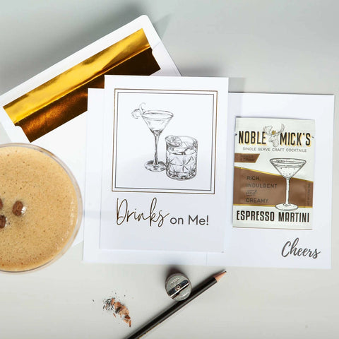 Noble Micks Card + Cocktail | Drinks on Me