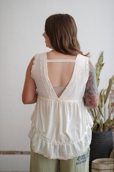 Colleen Flowy Lace Tank