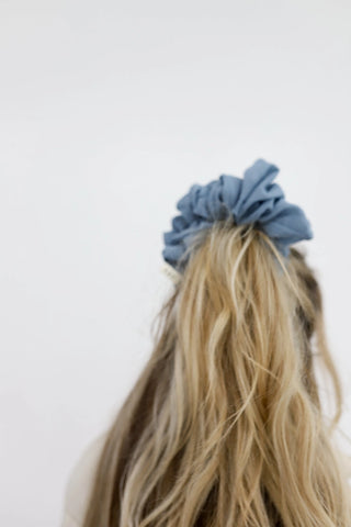 KAXI Jumbo Scrunchie | Dusty Blue