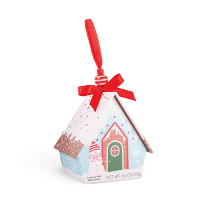 Coconut Milk Bath Bomb Christmas Ornament House