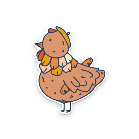 French Hen Chicken Sticker