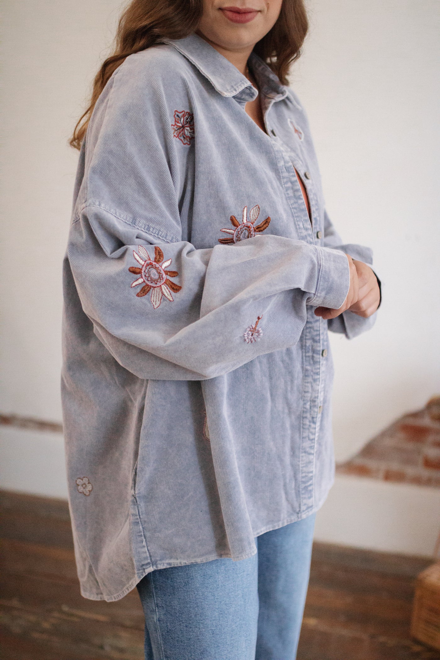 Brynn Aztec Corduroy Button Down