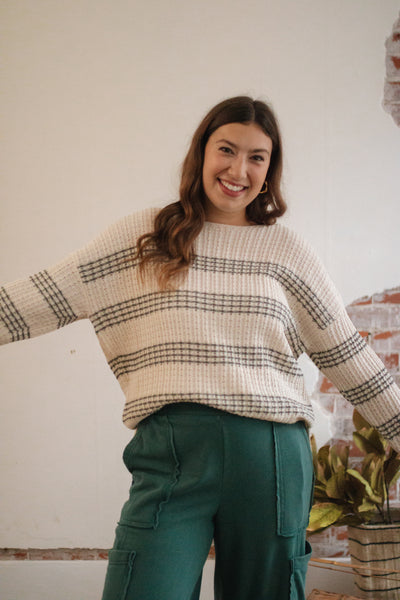 Brenna Knit Striped Sweater