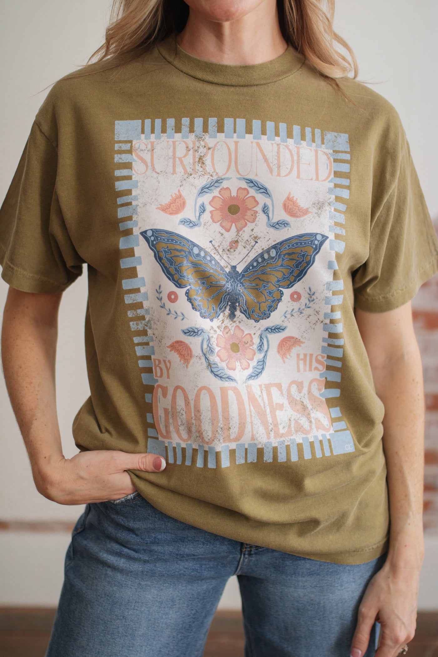 Surrounded By His Goodness Graphic Tee