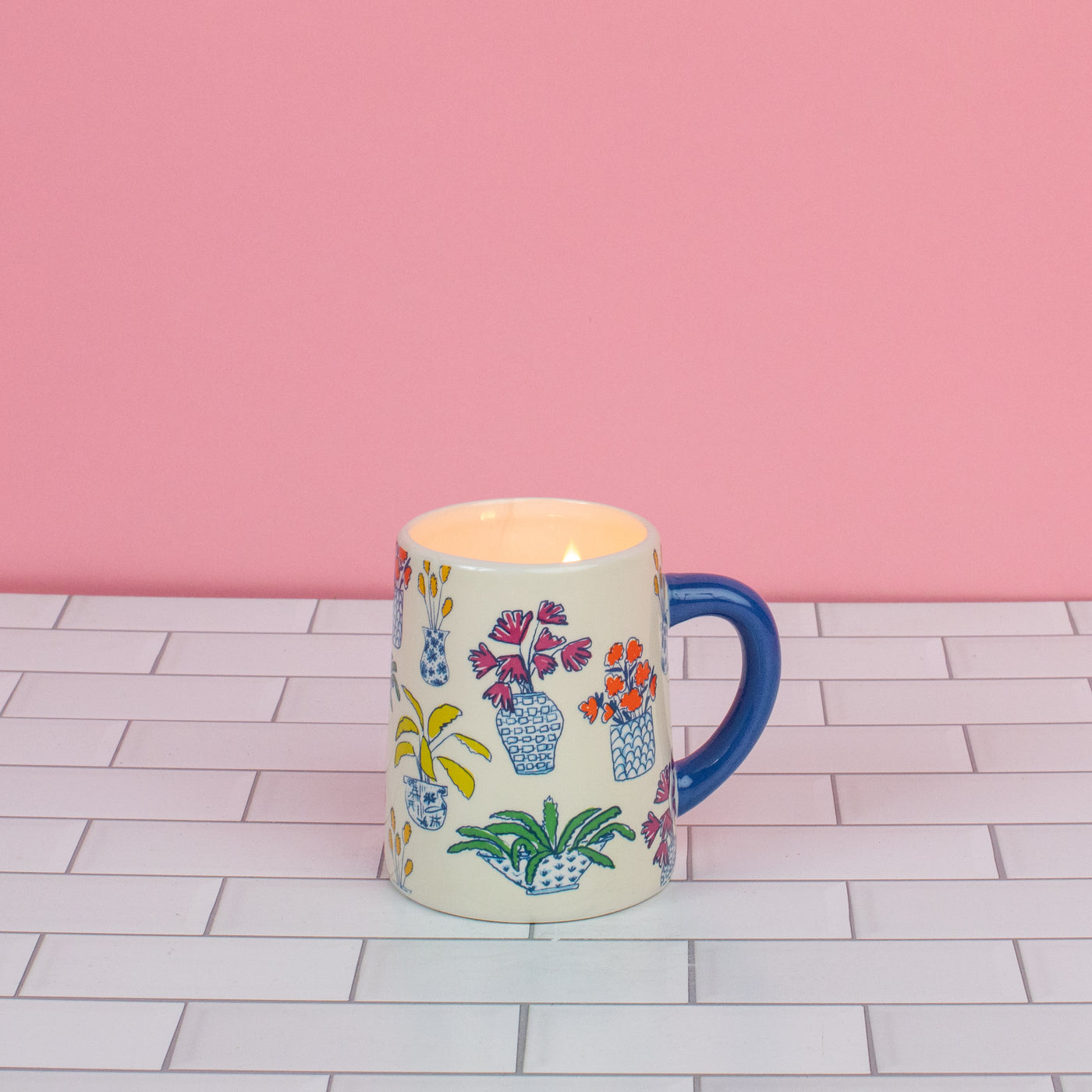 Sweet Grace Plant Mug Candle