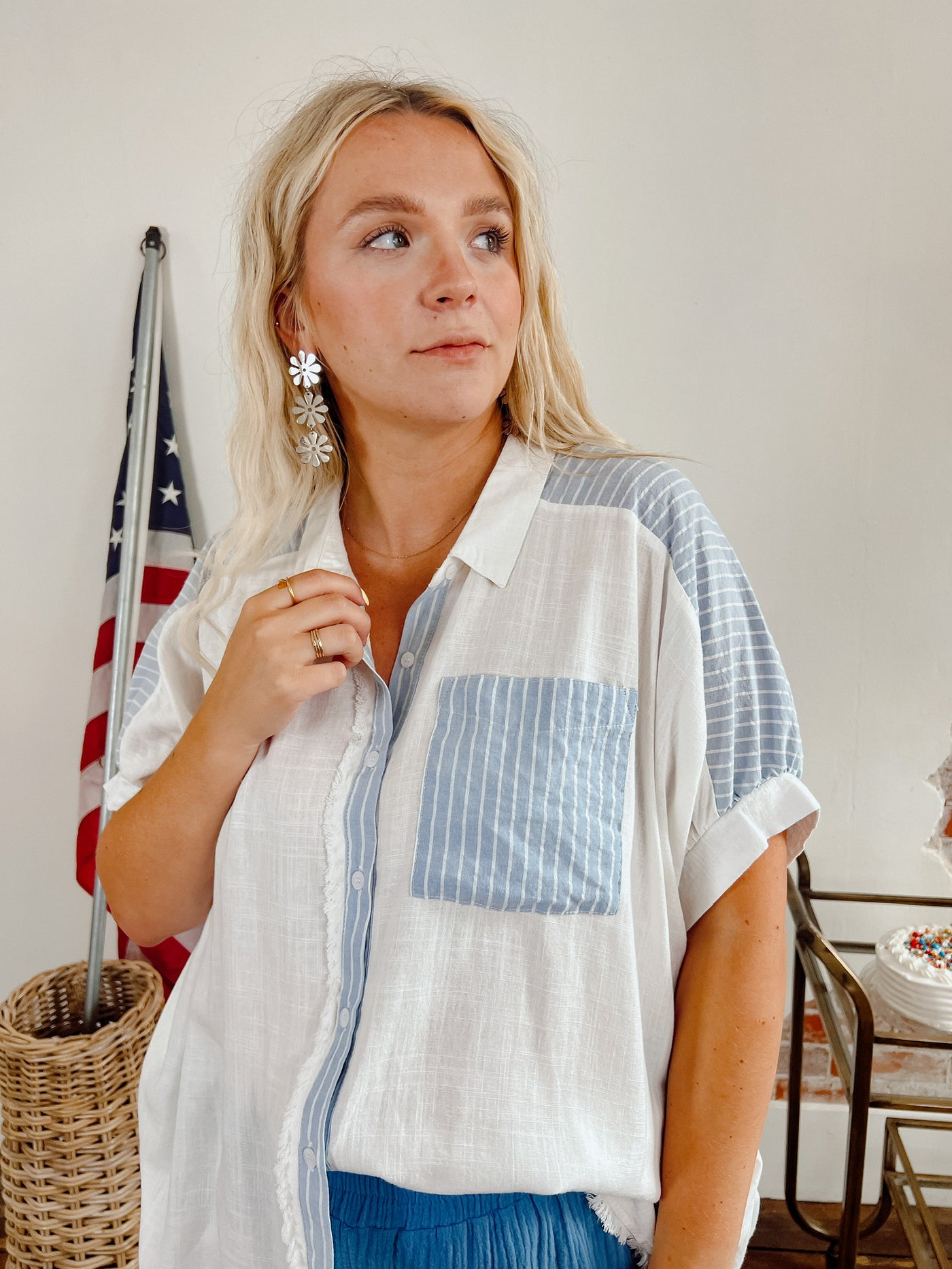 Coast To Coast Gauze Top