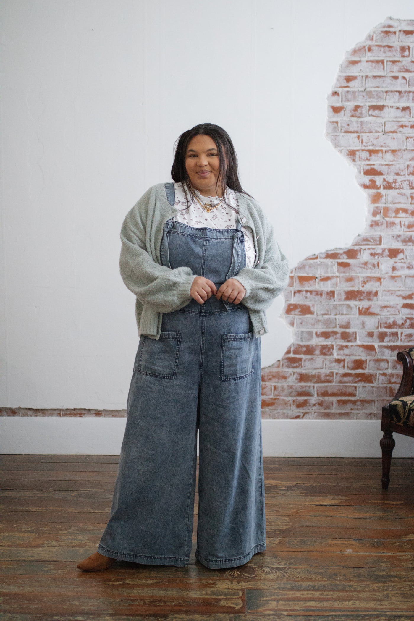 Romie Denim Tie Overalls