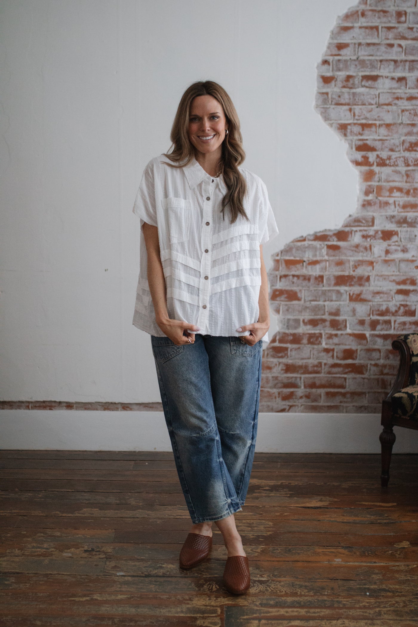 Corrine Button Down Blouse