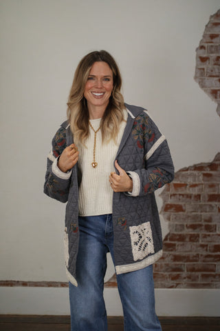 Julian Embroidered Quilted Jacket