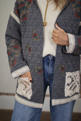 Julian Embroidered Quilted Jacket