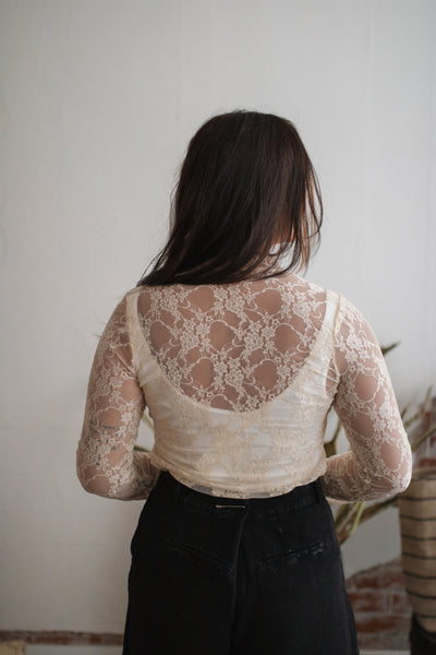 Makayla Lace Long Sleeve Top