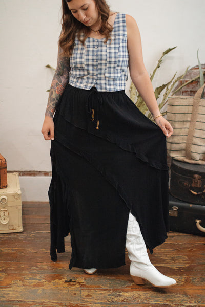 Feeling Feisty Tiered Midi Skirt