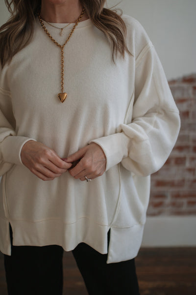 Camden Oversized Fleece Sweatshirt